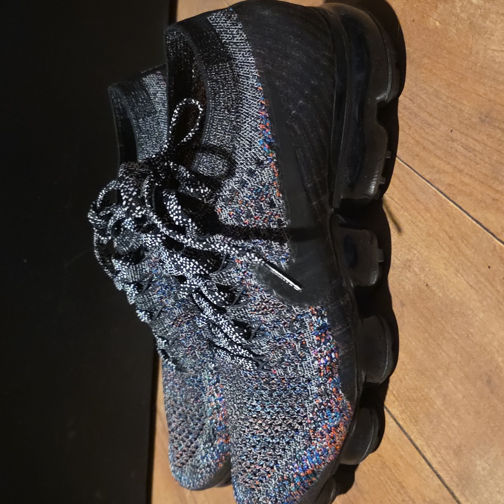 Nike Black and Grey Flyknit Sneakers